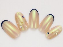 ハーティーネイル 自由が丘南口店(heartynail)/定額デザイン¥13000ミラーネイル