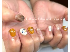 ニュアンスぷくぷくフラワー