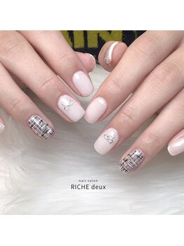 リッシュ ドゥ(RICHE deux)/ツイード×リボン