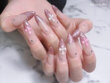 ネイル ファンシーファング(nail_fancy_fang)/ラメフレンチ　アートし放題
