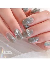 チャコネイル(chaco-nail)/グレー韓国デザイン