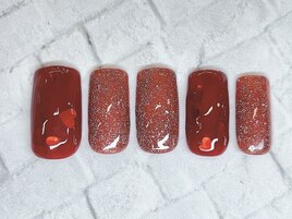 ハートホロ　フラッシュネイル