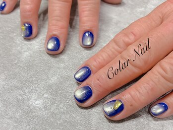 コラールネイル 本町(Colar Nail)/水光はべらせ青マグネット☆