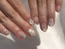 ネイルクルーノーヴル(nail Clou Noble)/ぷっくりオーロラリボン