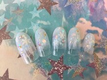 アイ(AI)/雪結晶ネイル