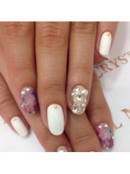 クリスタルネイル ボンベルタ橘店(CRYSTAL NAIL)/フラワーネイル