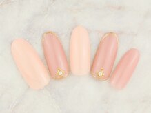 ネイルプラザ 河原町OPA店(NAIL PLAZA)/オフィスネイル☆ラメライン囲み