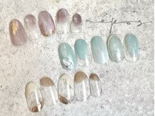 ルポネイル 高円寺(repos nail)/ニュアンス ミラー ネイル