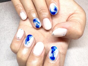 パープルの爪屋/もやもやネイル