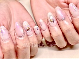 冬のホワイト×ピンク♪