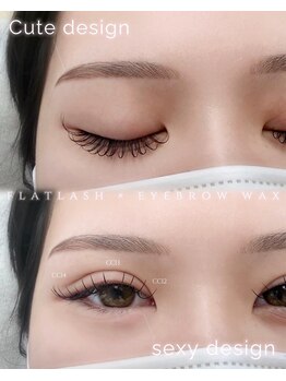 アイモア 可児店(eye mor.)/フラットラッシュ×眉Wax