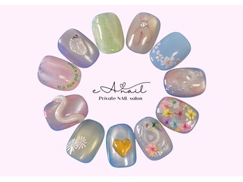 エアネイル(eA NAIL)の写真/【HAND・FOOT付け替えオフ無料】丁寧なケアで指先まで美しく♪