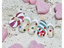 ネイルサロン ロゼプリュム/バレンタインネイル