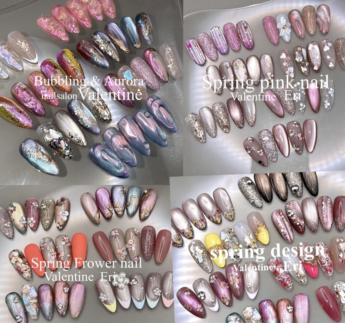 【ジェル】 春夏の定額ネイル9500円から11500円　全部で50種類