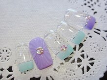 ルクルク ネイル&リラクゼーションサロン(lukuluku)/★フラワーフレンチネイル★