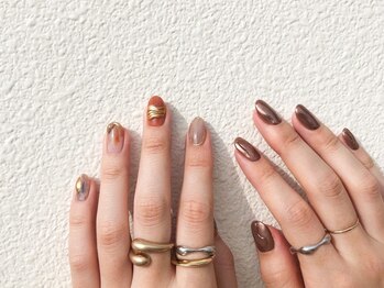 ネイル アヴァンス あべのルシアス店(Nail AVANCE.)の写真/【オフ込★ARTクーポン多数♪】お客様に合わせてカラー作成☆持込みデザインOK♪ミラーネイルも◎