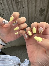 うねうねニュアンスネイル¥4000