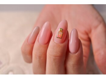 マックスオーガニックネイルサロン/唯一の特許ジェルピンクベージュ