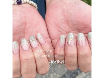 ジェルメ(germer)/キラキラ七夕イメージネイル♪