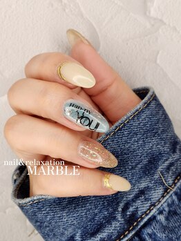 ネイルアンドリラクゼーション マーブル(MARBLE)/持ち込みネイル￥7,700