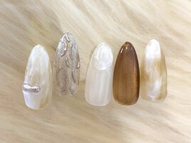 ミルクティーネイル