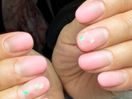 ぽんぽんグラデーション＆桜ホロ