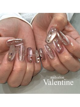 ネイルサロン ヴァレンタイン(nailsalon Valentine)の写真/当店人気のスカルプ定額【12000円】季節ごとに変わる定額ネイルはオフィスから派手めまで対応可能♪
