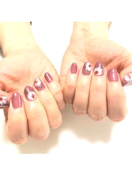 アトリエ ボヌール(atelier bonheur)/お花アートネイル