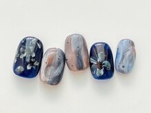 クレモアネイル 池袋西口店(CLEMORE NAIL)/ニュアンスフラワーネイル
