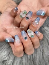 ピンクシュガーネイル(pink sugar nail)/推し活♪