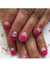 クリスタルネイル ボンベルタ橘店(CRYSTAL NAIL)/ガーリーネイル