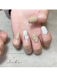 ワニ柄ネイル☆