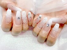 モルフォネイル(Morpho nail)/#ワンホンネイル #キラキラ