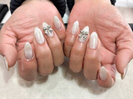 大人リボンワンカラーデザイン