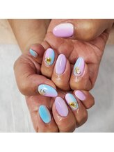 ジュリーネイル 所沢店/二色縦グラデー