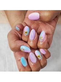 二色縦グラデー