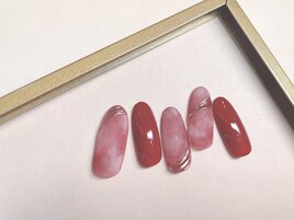 赤ネイル￥8800