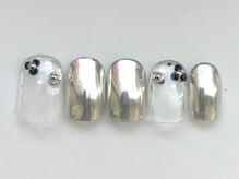 ジェミーネイル イケブクロ(Jemiy nail ikebukuro)/クリアフラワー￥6000