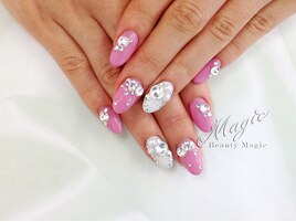 キラキラストーンネイル
