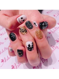 ハロウィンナイトメアネイル