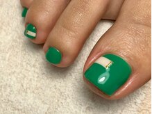 オーラリー ネイル アート メゾン(ORRERY nail art maison)/フット / グリーン