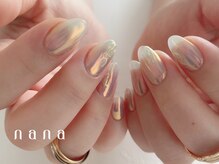 ナナ 白金高輪(nana)/オーロラミラーネイル