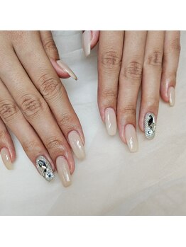 Mネイルアンドカフェ シェレステ/埋め尽くしネイル