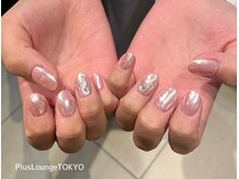 プルースラウンジ トウキョウ(Plus Lounge TOKYO)/ピンクオーロラネイル♪[原宿]