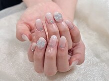 ラビーネイルズ 小倉魚町(Lovvy nails)/ベイビーブーマー♪リボンネイル
