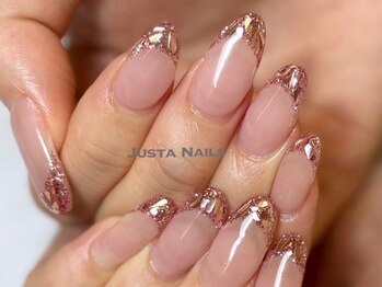 ジャスタネイルズ(JUSTA NAILS)/ガラスフレンチ