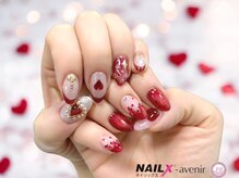 ネイリックス アヴェニール(NAILX avenir)/アシンメトリーバレンタイン