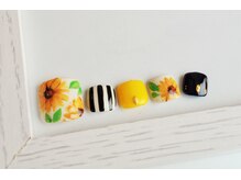 プレンティー 北千住西口店(plenty)/ひまわりネイル