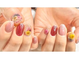 押し花ネイル