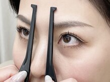 ル クール 川崎店(Le Coeur)/１専用定規で眉のポイントを取る